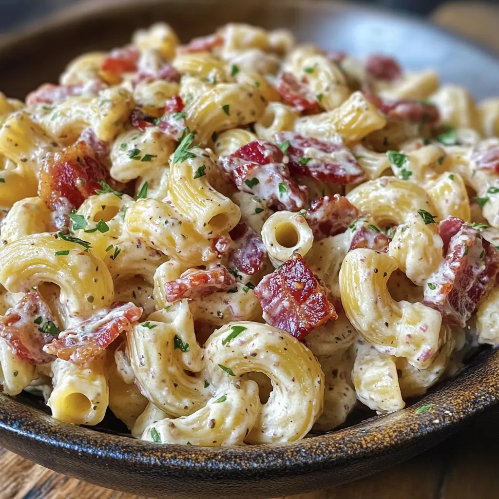 Creamy Ranch beef Pasta Salad