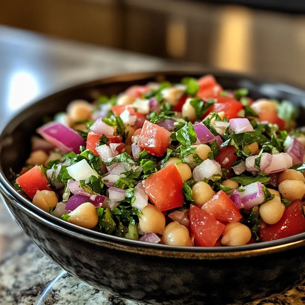 Mediterranean Chickpea Chopped Salad