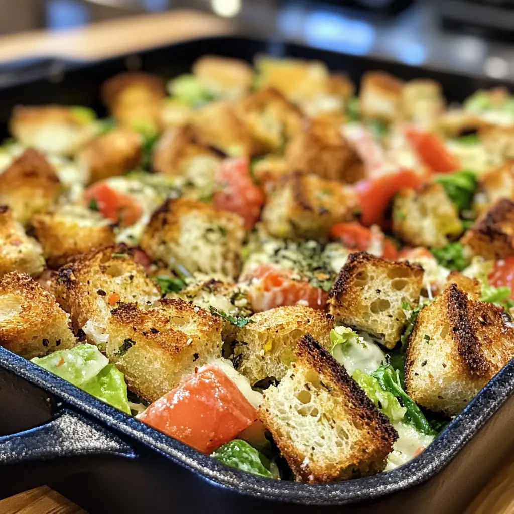 Classic Caesar Salad with Homemade Croutons