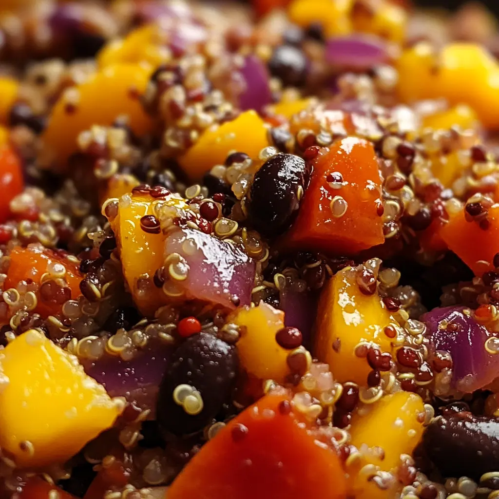 Mango Black Bean Quinoa Salad