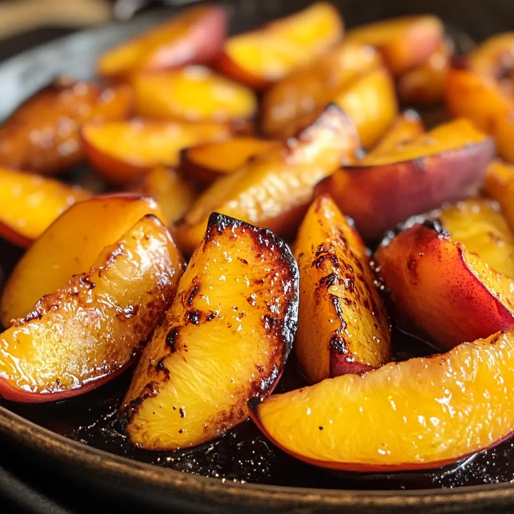 Grilled Peaches with Honey and Mascarpone