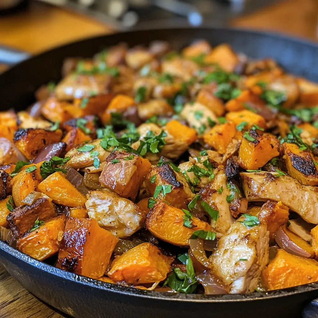 Turkey and Sweet Potato Skillet