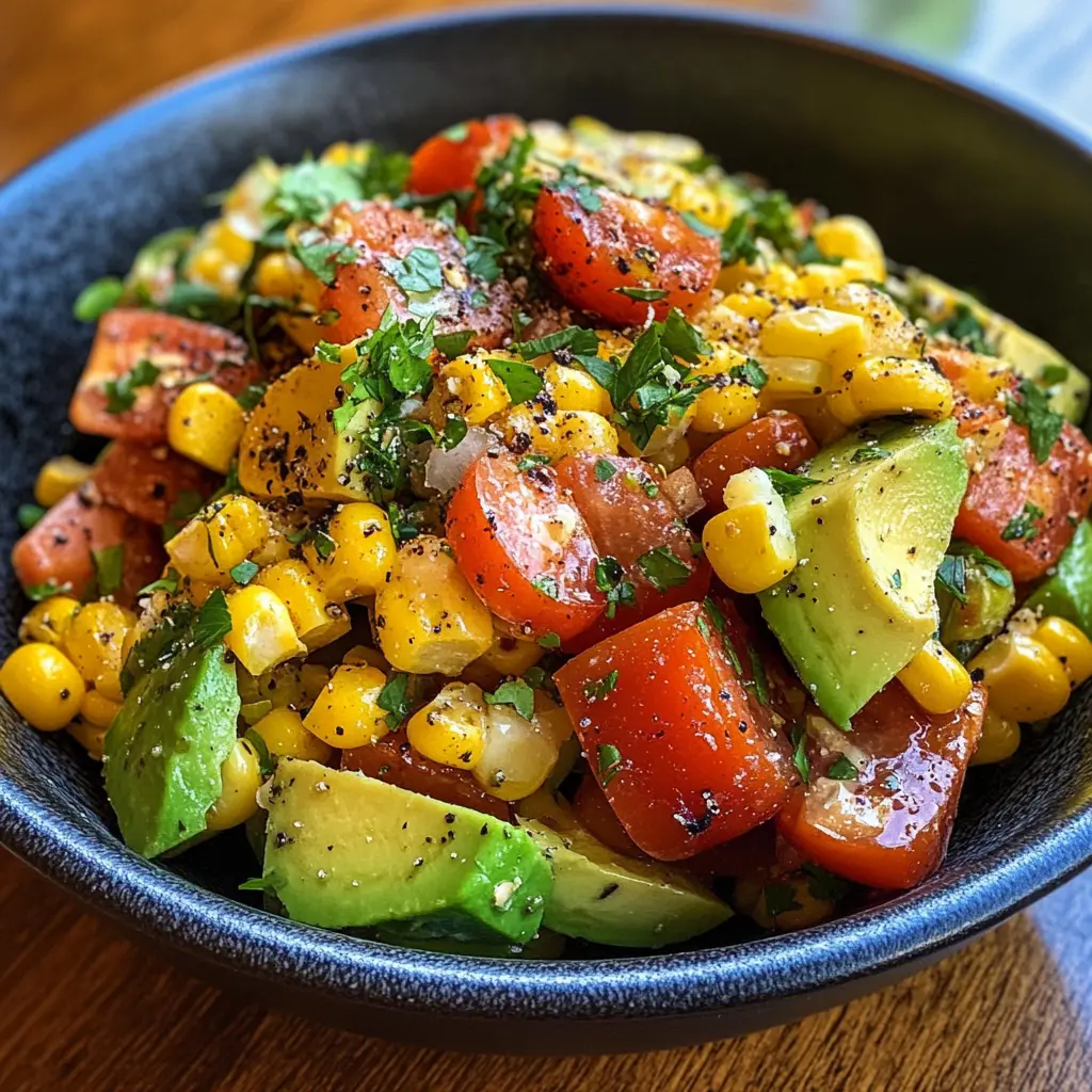 Grilled Corn and Avocado Salad