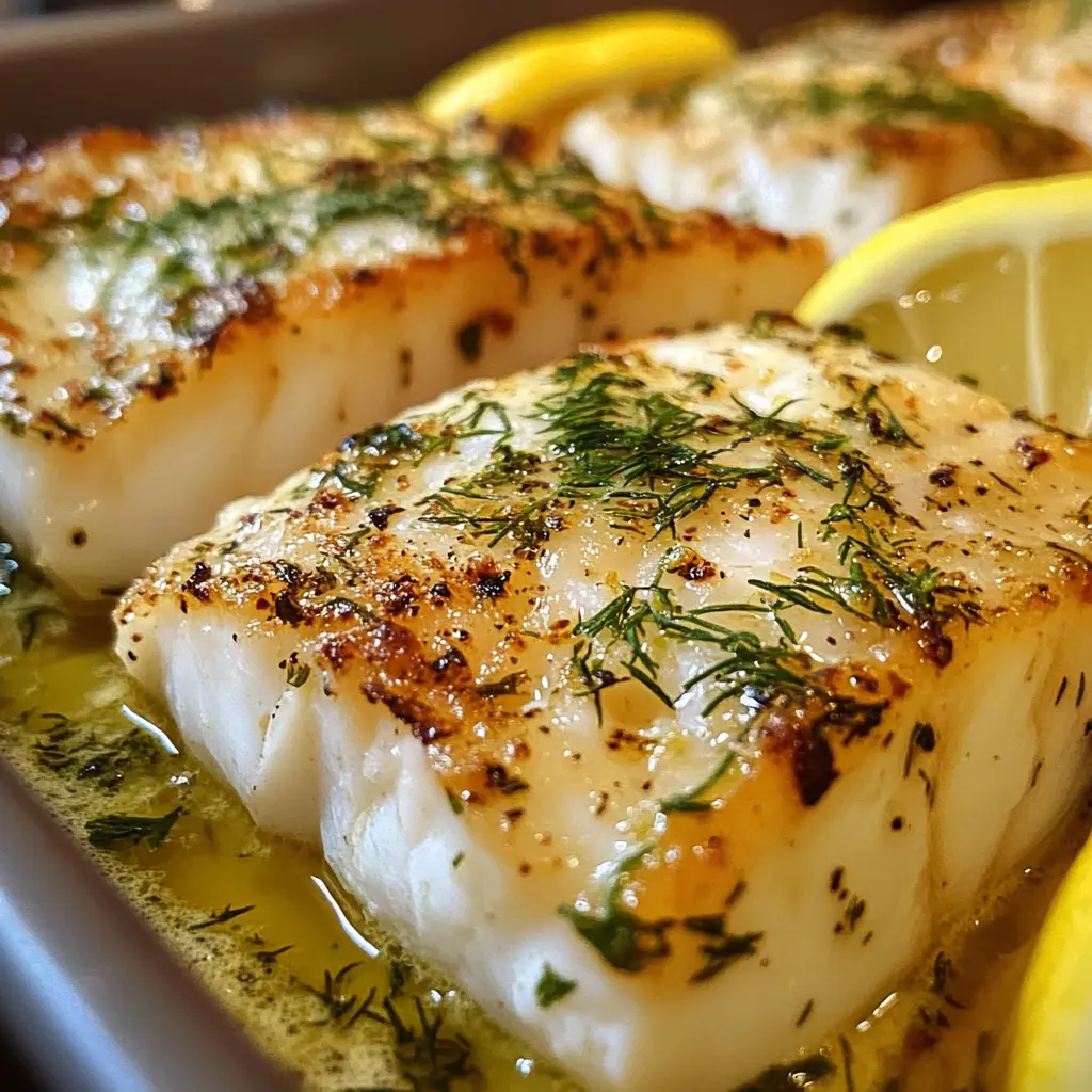 Baked Cod with Lemon and Dill