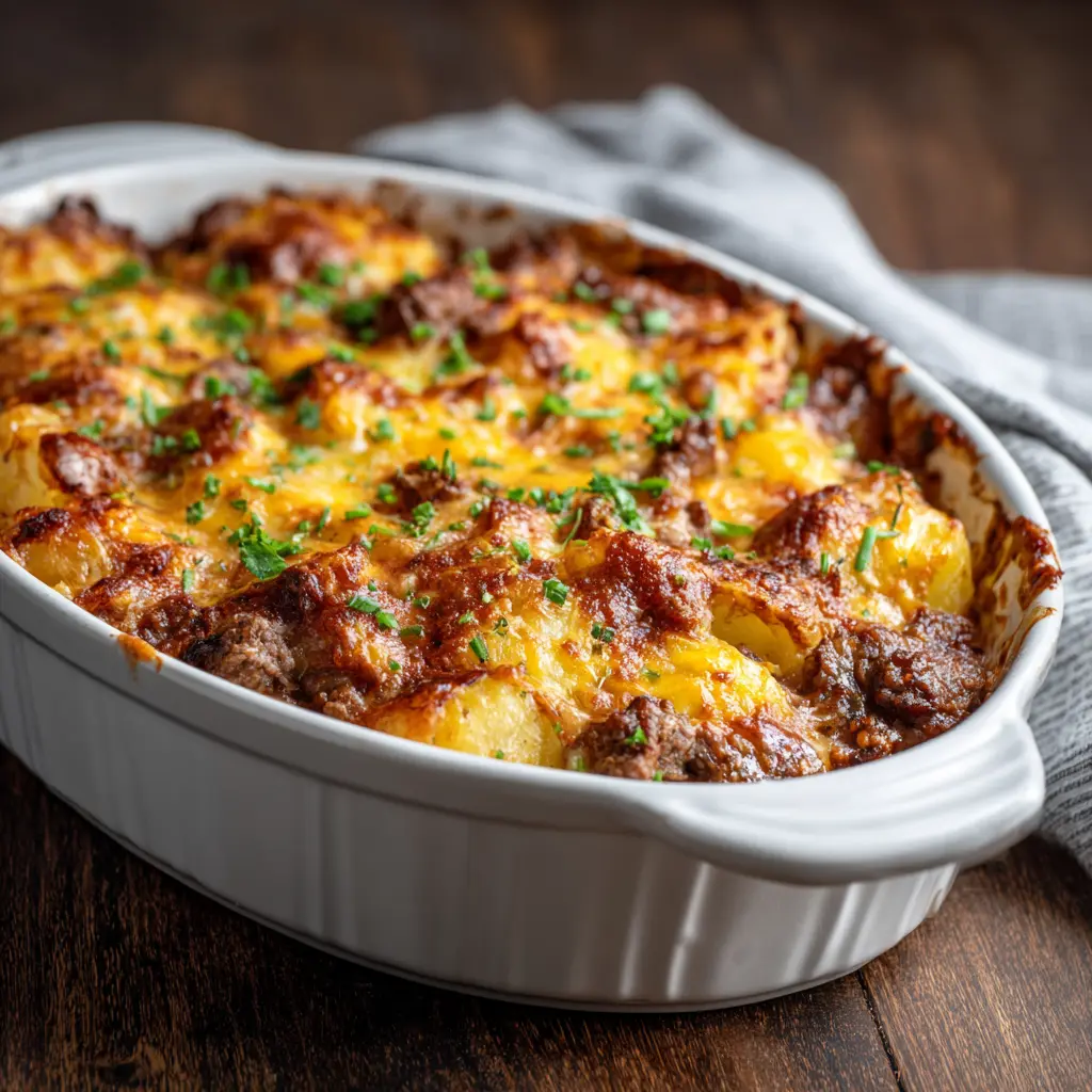 Step-by-Step Beef and Potato Casserole