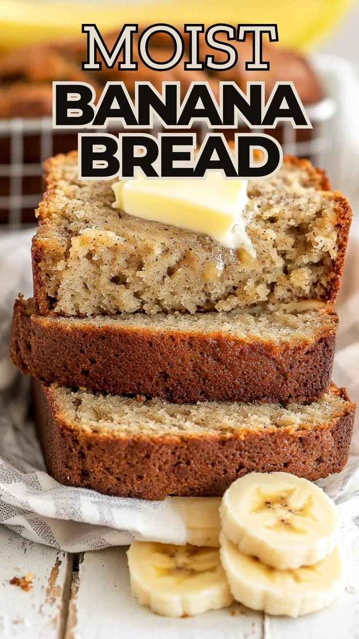 Easy Moist Banana Bread