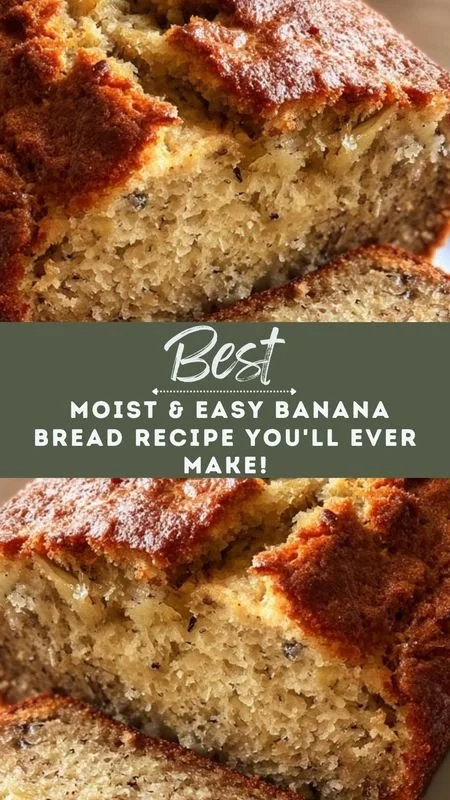 Moist Banana Bread Recipe with 3 Ripe Bananas - Blissful Bite