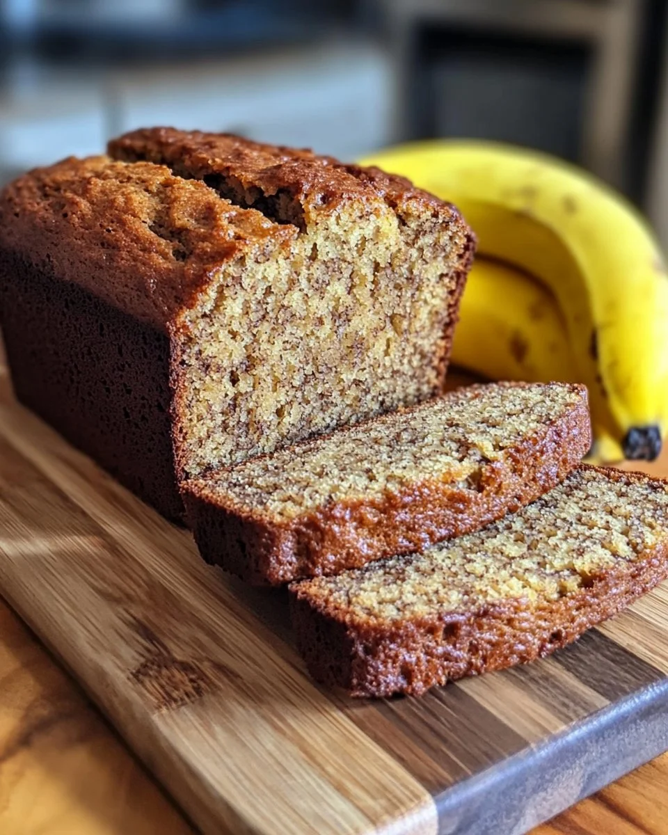 Moist Banana Bread Recipe with 3 Ripe Bananas - Blissful Bite