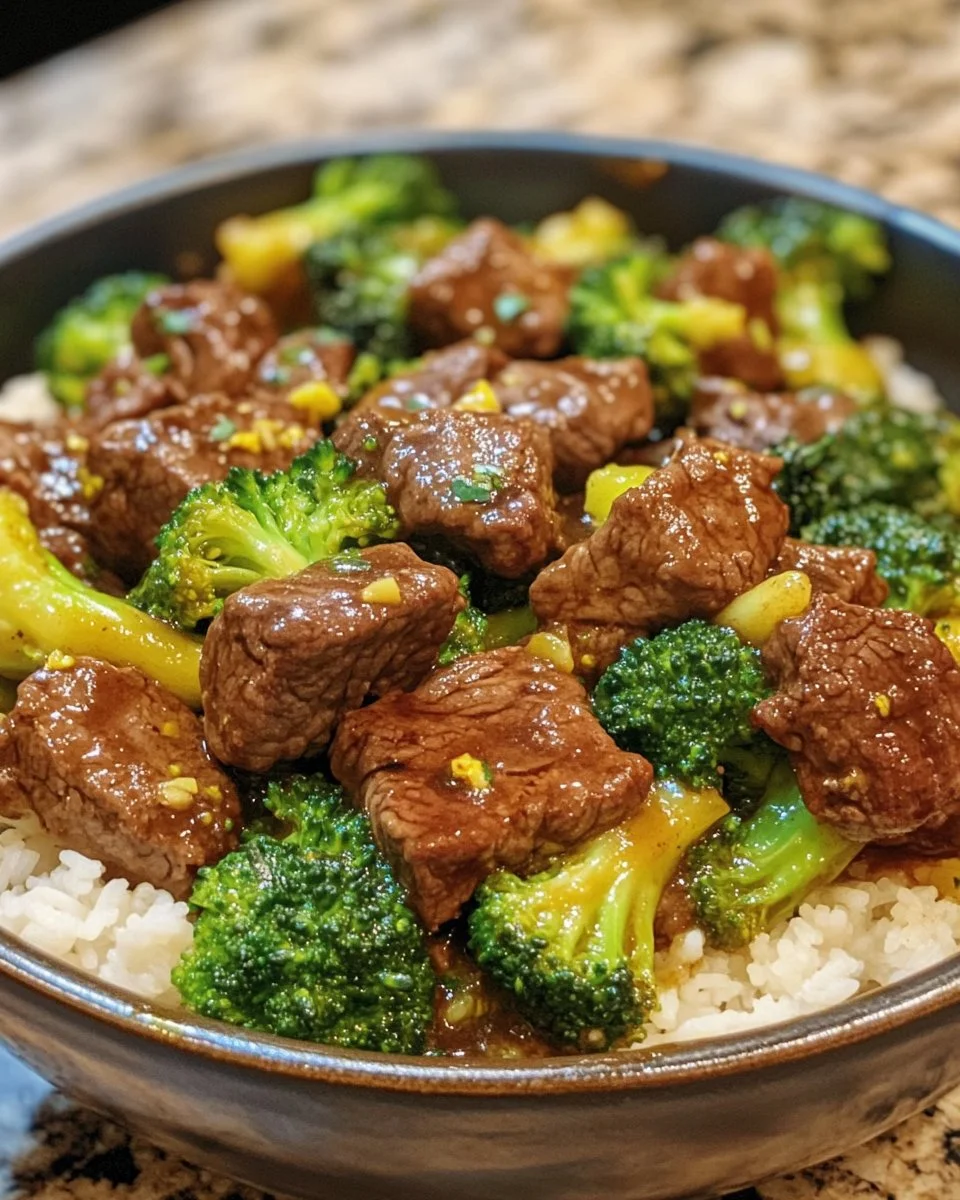Plate of homemade Beef and Broccoli, better than takeout