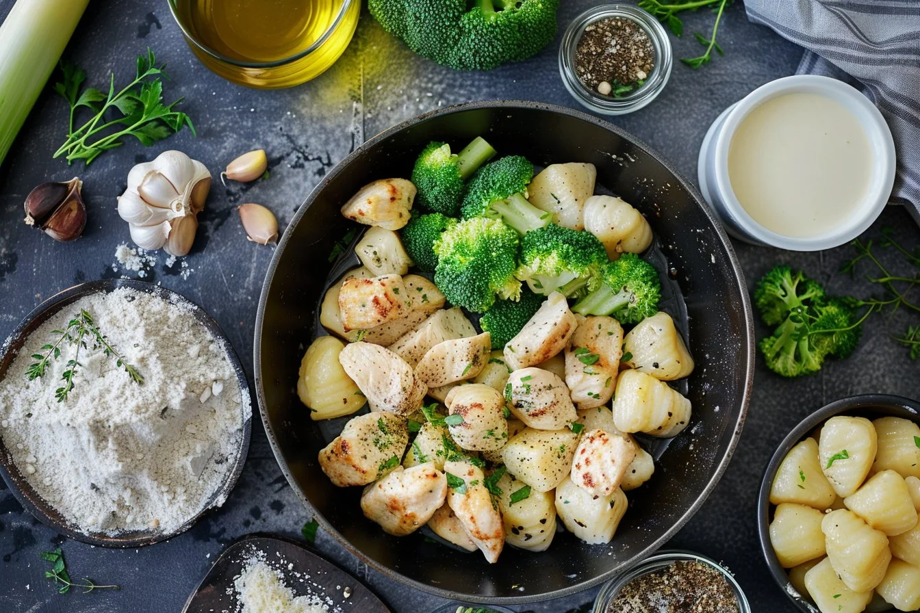 Creamy Chicken and Broccoli Gnocchi