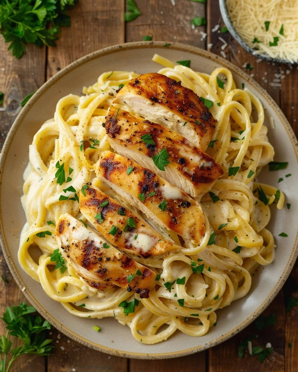Garlic Parmesan Chicken Pasta