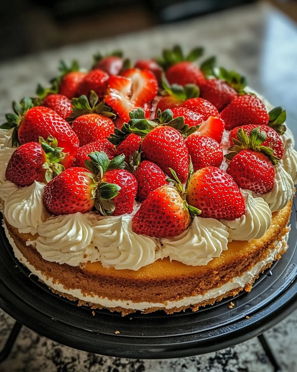Homemade Strawberry Cake