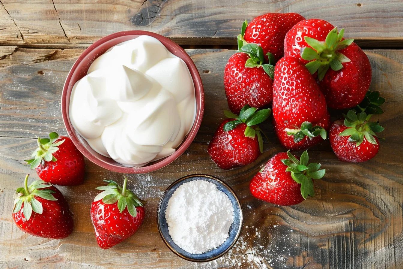 3 Ingredient Strawberry Mousse