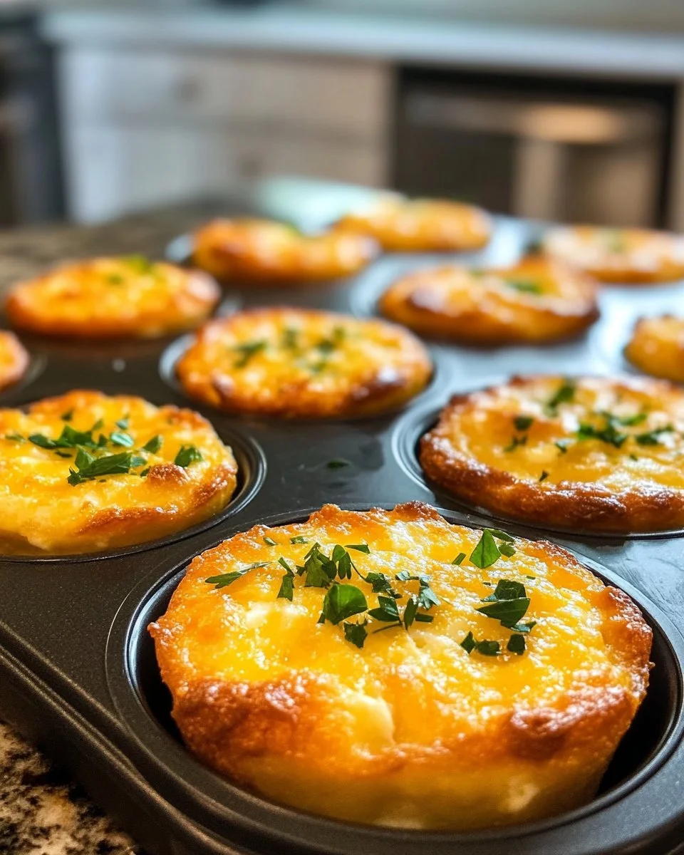 Cheesy Muffin Tin Cottage Cheese Egg Bites