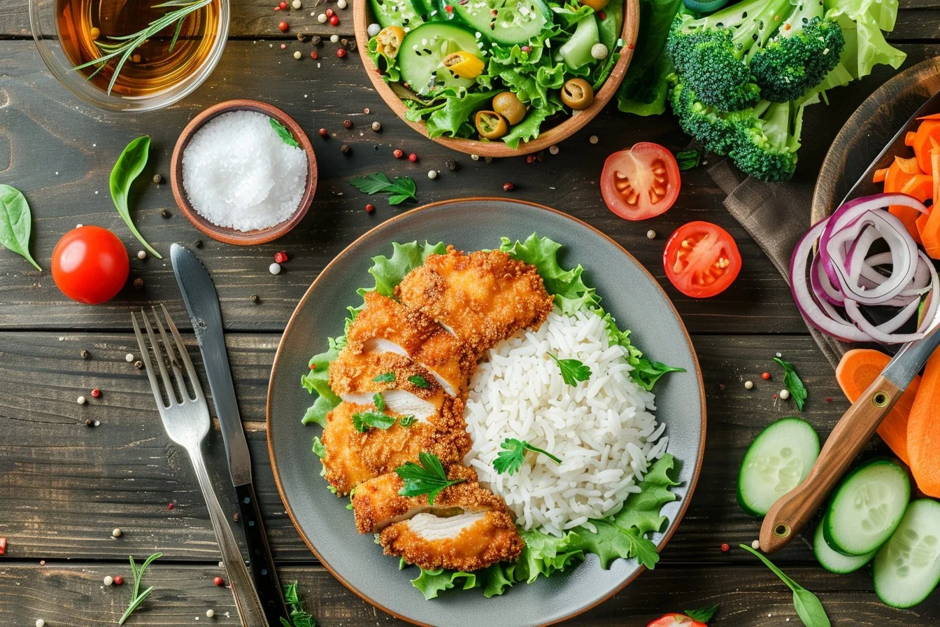 Chicken Katsu Rice Bowls with Tonkatsu Sauce