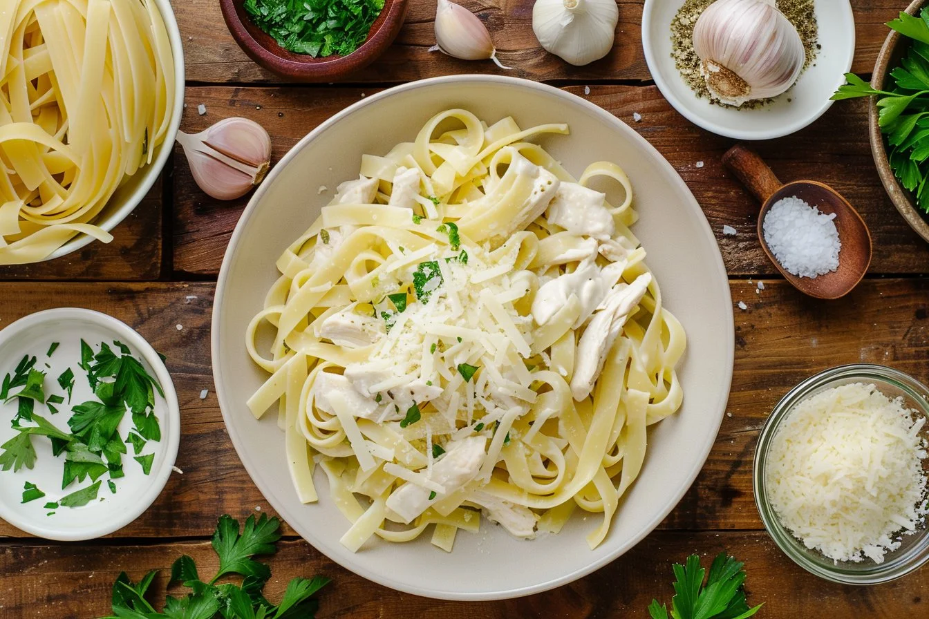 Creamy Chicken Fettuccine Alfredo