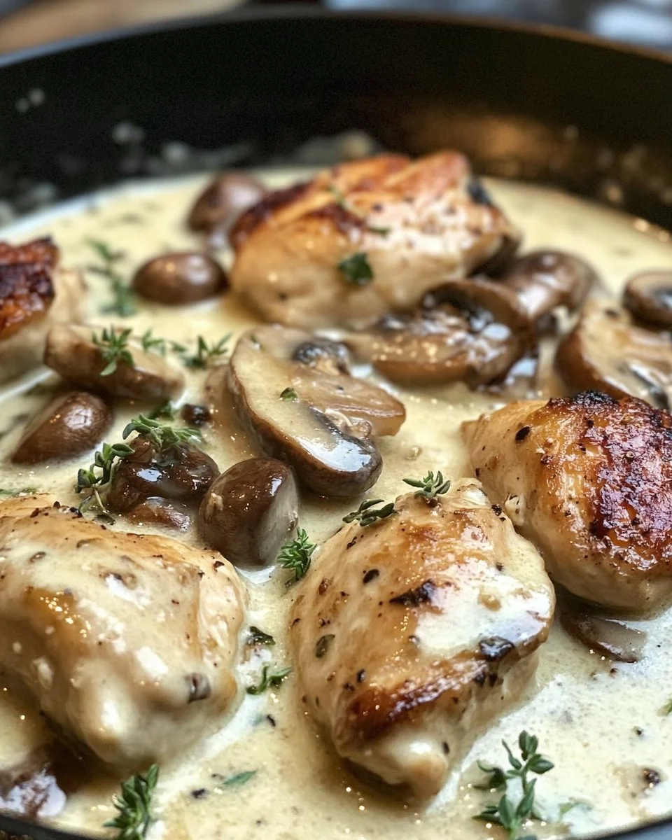 Creamy Mushroom Chicken Recipe