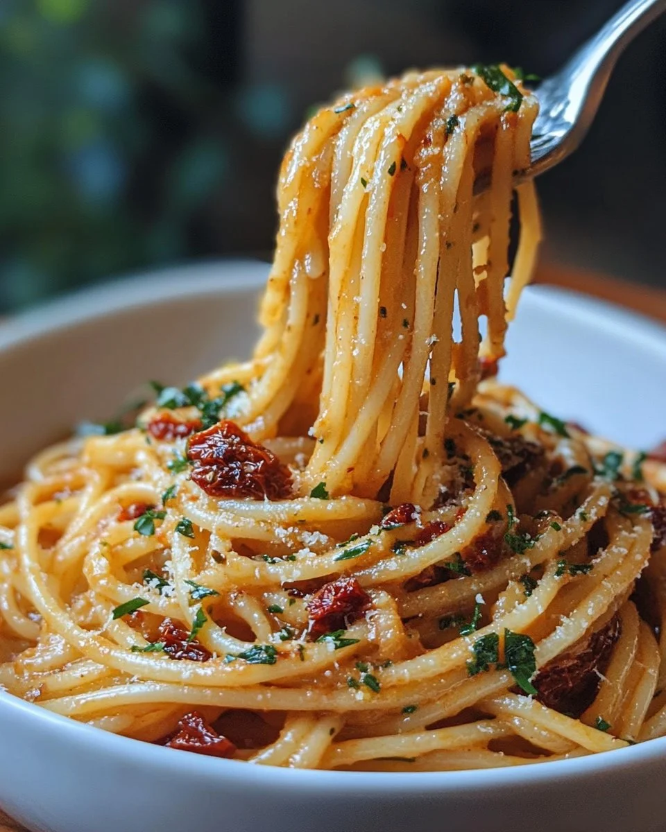 Creamy Vegan Sun-Dried Tomato Pasta