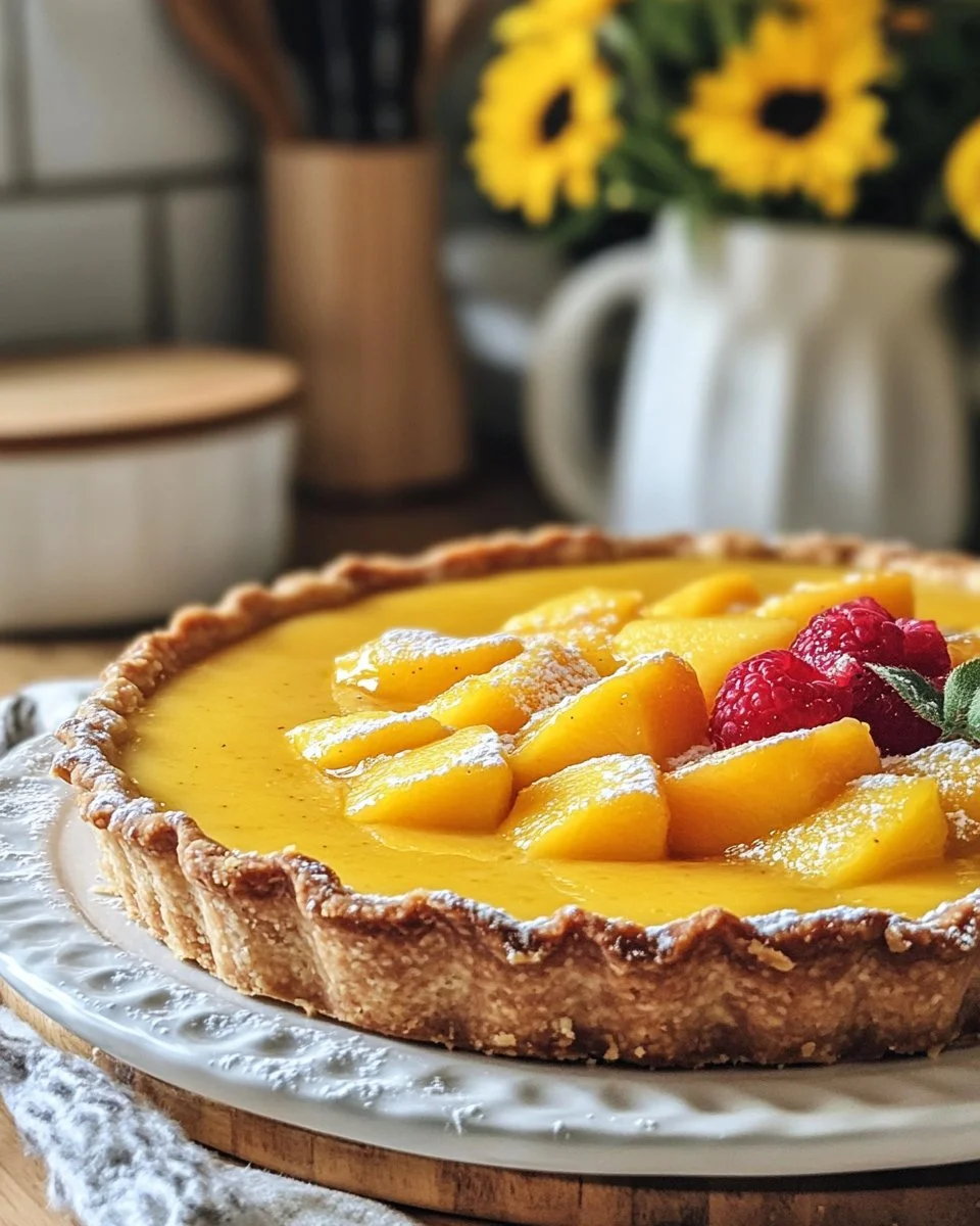 Mango Curd Tart
