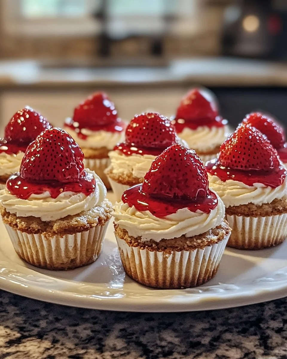 Mini Strawberry Cheesecakes
