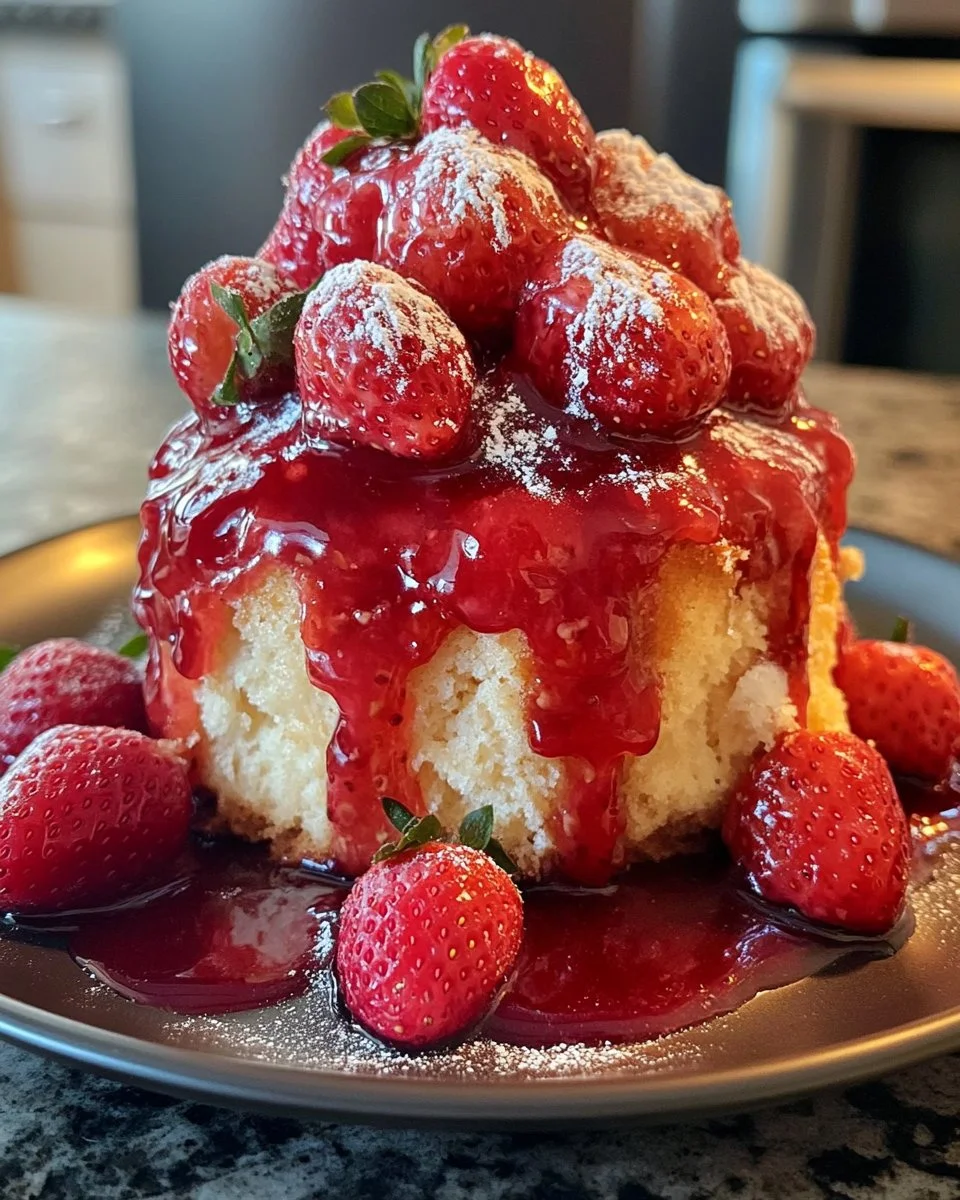 Strawberry Honeybun Cake