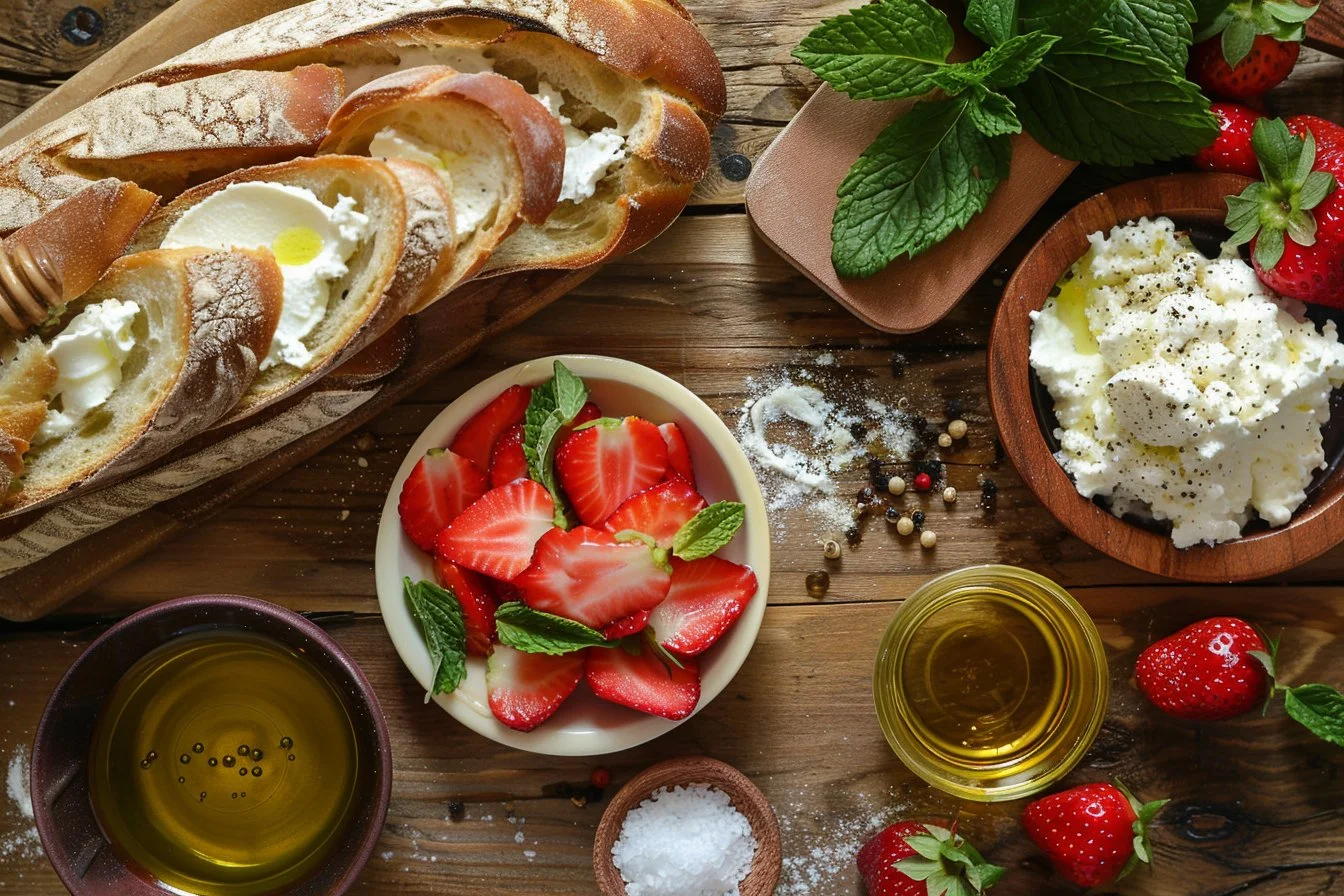 Strawberry Ricotta Bruschetta