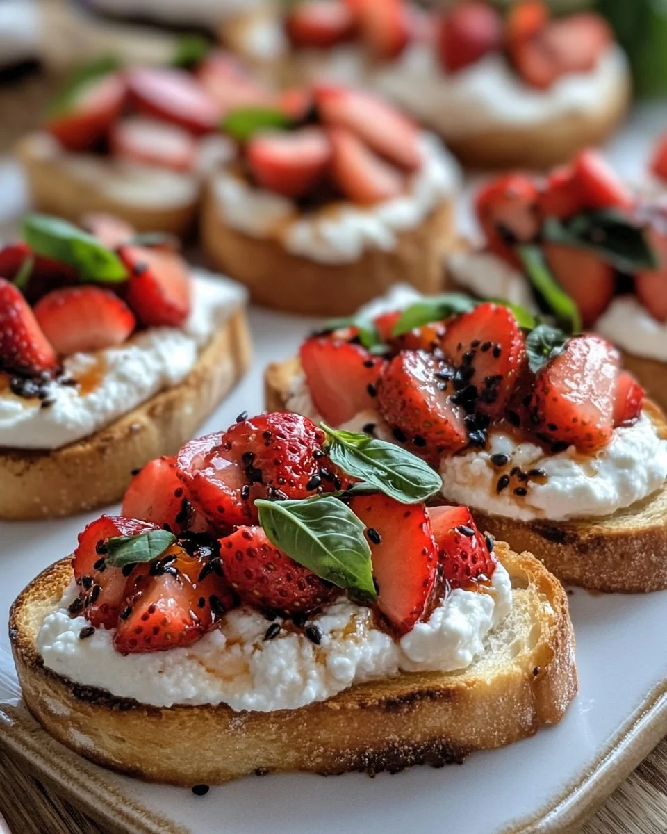 Strawberry Ricotta Bruschetta