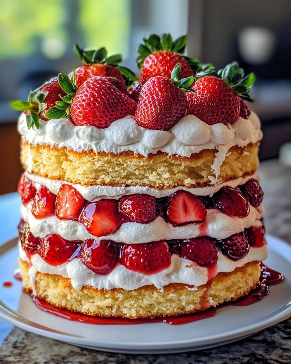 Strawberry Shortcake Cake