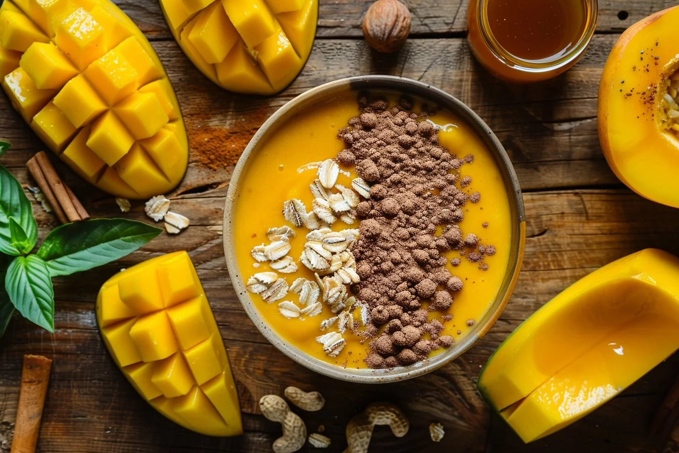 Peanut Butter Smoothie Bowl (No Banana)