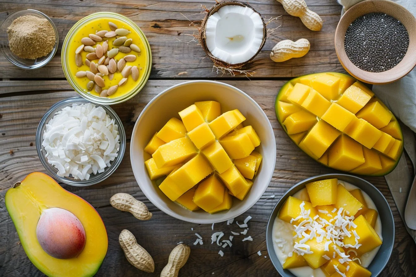 Thick Mango Smoothie Bowl No Banana