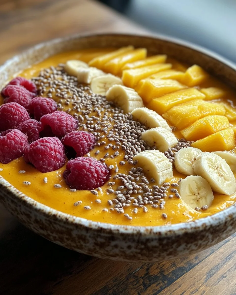 Thick Mango Smoothie Bowl No Banana